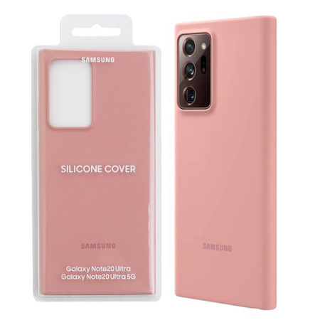 Samsung Galaxy Note 20 Ultra Silicone Cover phone case - dirty pink/brown