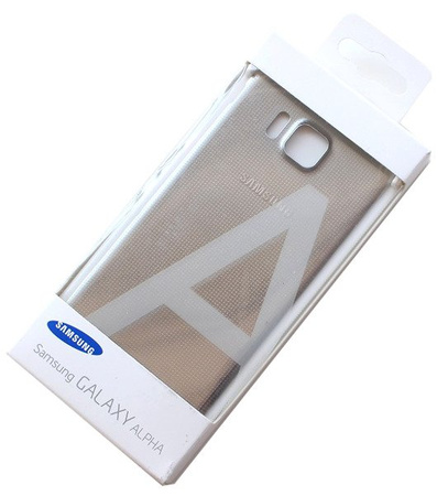 Klapka baterii do Samsung Galaxy Alpha Back Cover - srebrna