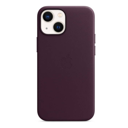 Apple iPhone 13 mini leather case Leather Case MagSafe MM0G3ZE/A - purple (Dark Cherry)