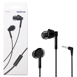Słuchawki dokanałowe z mikrofonem Nokia Wired Buds - czarne