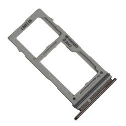 Samsung Galaxy S10 SIM card and micro-SD memory card drawer - black