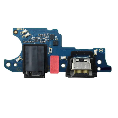 Samsung Galaxy A03s board with USB-C charging connector + headphone connector + microphone