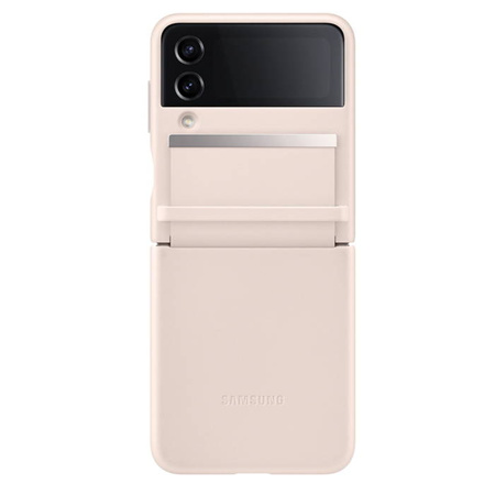 Samsung Galaxy Z Flip4 Flap Leather Cover Phone Case - Peach (Peach)