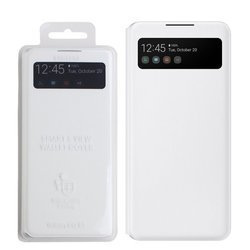 Samsung Galaxy A42 5G case Smart S View Wallet Cover EF-EA426PWEGWW - white