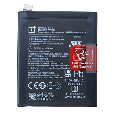 Genuine BLP743 battery for OnePlus 7T - 3800mAh