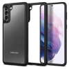 Spigen Ultra Hybrid Samsung Galaxy S21/ S21 5G phone case - transparent with black frame