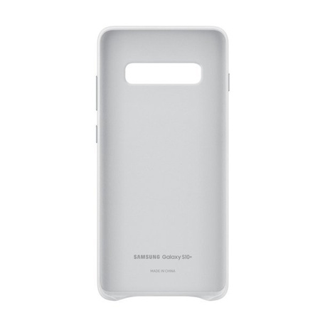Leather case for Samsung Galaxy S10 Plus Leather Cover - white
