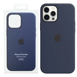 Apple iPhone 12 Pro Max Silicone Case MagSafe - Navy blue (Deep Navy)