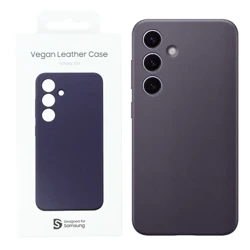 Samsung Galaxy S24 Vegan Leather Phone Case - Purple (Dark Violet)