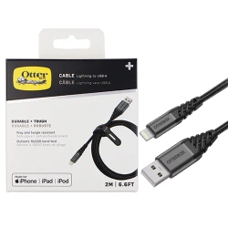 Otterbox Lightning to USB-A cable 2 m - black