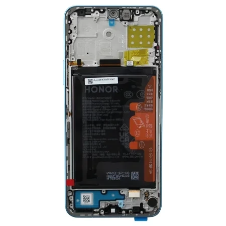 LCD display with frame and battery for Huawei Honor 90 Lite/ X8a - blue (Cyan Lake)