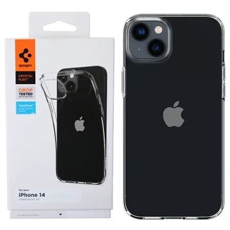 Spigen Crystal Flex silicone case for Apple iPhone 14 - transparent (Crystal Clear)