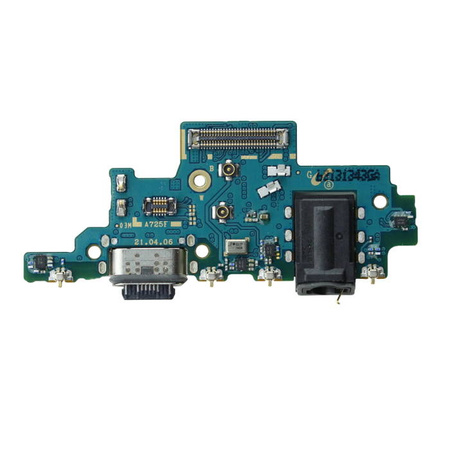 Samsung Galaxy A72 board with USB-C charging connector + headphone connector + microphone