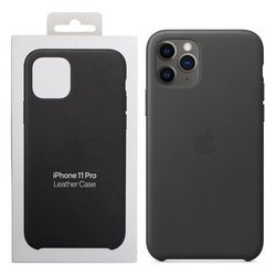 Etui skórzane do Apple iPhone 11 Pro Leather Case - czarne
