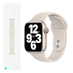 Apple Watch 1/ 2/ 3/ 4/ 5/ 6/ 7 Series 38/ 40/ 41mm Sport Band MKU93ZM/A - Light Beige (Starlight)