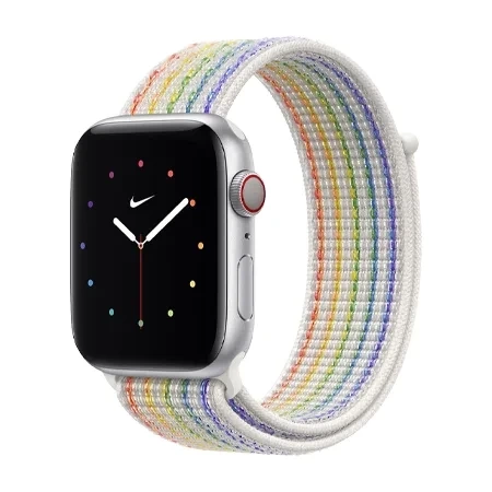 Apple Watch 42/ 44/ 45/ 49 Ultra Nike Sport Loop Strap - Rainbow (Pride Edition)