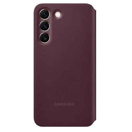 Samsung Galaxy S22 Plus case Smart Clear View Cover EF-ZS906CEEGWW - burgundy