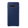 Samsung Galaxy S10 Plus Leather Cover phone case - navy blue (Blue Arctic)