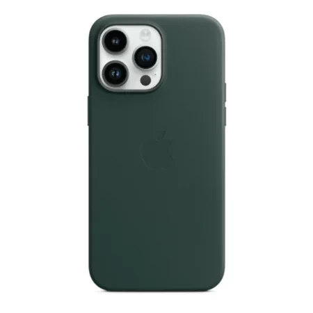 Apple iPhone 14 Pro Max Leather Case MagSafe - Green (Forest Green) 