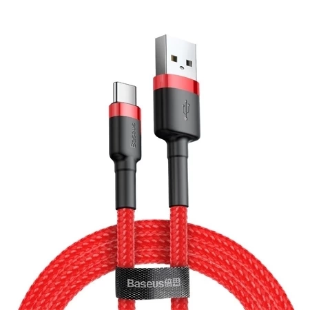 USB-A to USB-C Baseus Cafule 3A cable - red 1 m 