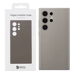 Samsung Galaxy S24 Ultra Vegan Leather Phone Case - Beige (Taupe)