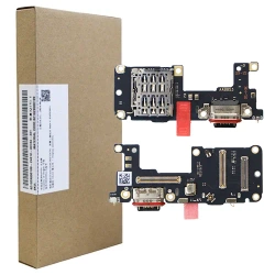 Board with USB-C charging connector, SIM card reader and microphone for Realme GT 7 Pro