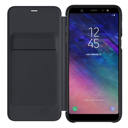 Samsung Galaxy A6 Plus 2018 Wallet Cover phone case - black