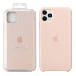 Silikonowe etui Apple iPhone 11 Pro Max Silicone Case - piaskowy róż (Pink Sand)