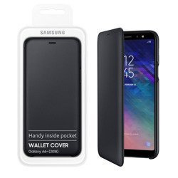 Samsung Galaxy A6 Plus 2018 Wallet Cover phone case - black