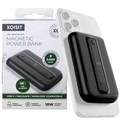 Powerbank Xqisit Magnetic MagSafe 5000 mAh 18W - czarny
