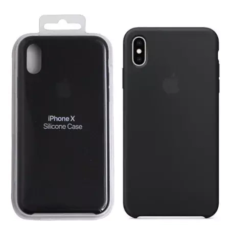 Silicone Case for Apple iPhone X Silicone Case - black [OUTLET]