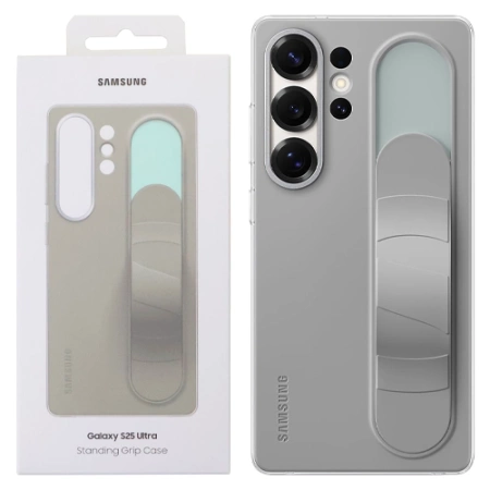 Samsung Galaxy S25 Ultra Standing Grip Phone Case - Gray (Gray) 