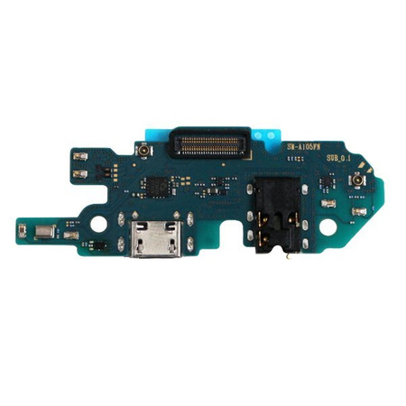 Samsung Galaxy A10 microUSB charging connector board + headphone connector + microphone