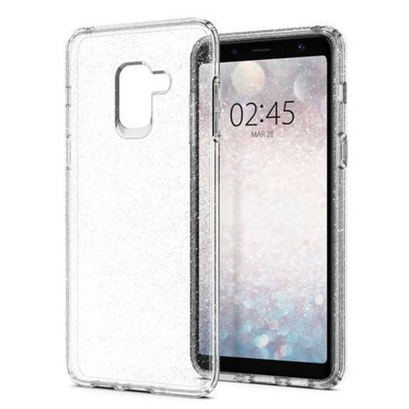 Samsung Galaxy A8 2018 silicone case Spigen Liquid Crystal Glitter 590CS22749 - transparent with glitter