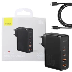 Baseus GaN2 Pro 100W 2x USB-A + 2x USB-C power charger - black