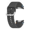 Silicone Strap for Samsung Galaxy Watch 4/ 4 Classic/ 5/ 5 Pro/ 6/ 6 Classic/ 7 Sport Band One Click 20 mm M/L - Grey (Dark Grey)