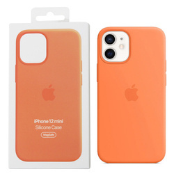 Apple iPhone 12 mini Silicone Case MagSafe MHKN3ZM/A - orange (Kumquat)
