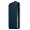 Apple iPhone X Leather Folio Case - Blue (Cosmos Blue)