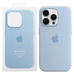 Silikonowe etui Apple iPhone 14 Pro Silicone Case MagSafe - błękitne (Sky)