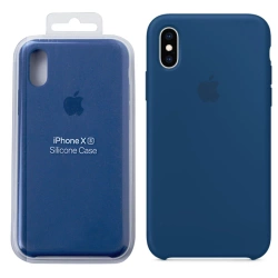 Apple iPhone XS Silicone Case - Blue (Blue Horizon) [OUTLET]