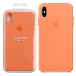 Etui silikonowe Apple iPhone XS Max - pomarańczowe (Papaya)