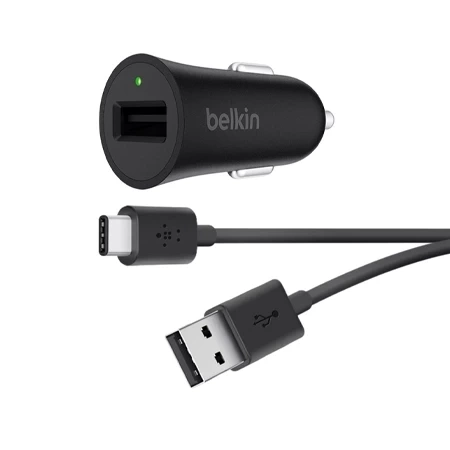 Belkin Boost Up Quick Charge 3.0 car charger + USB-C cable - 18W