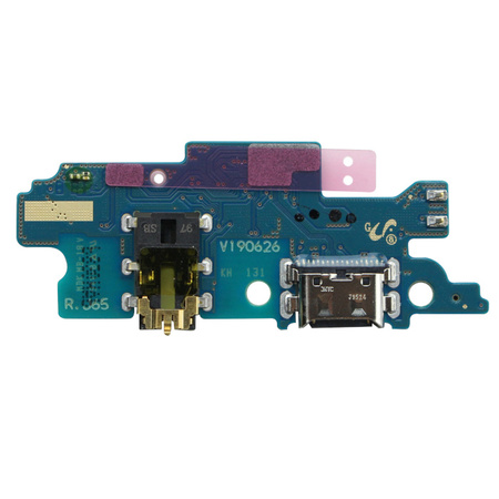 Samsung Galaxy M20 board with USB-C charging connector + headphone connector + microphone