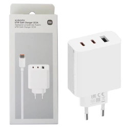 Ładowarka sieciowa Xiaomi GaN Charger 2C1A 2x USB-C i USB-A - 67W