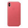 Apple iPhone XS Max Leather Folio Case MRX62ZM/A - Pink (Peony Pink)