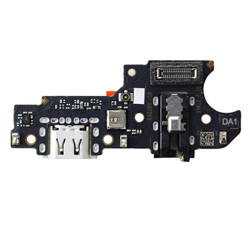 Realme C21Y board with microUSB charging connector, microphone and headphone connector