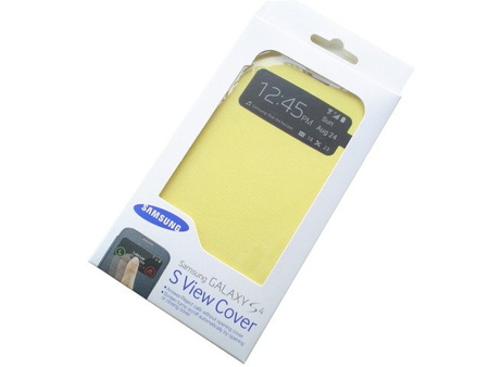 Samsung Galaxy S4 phone case S-View Cover - yellow