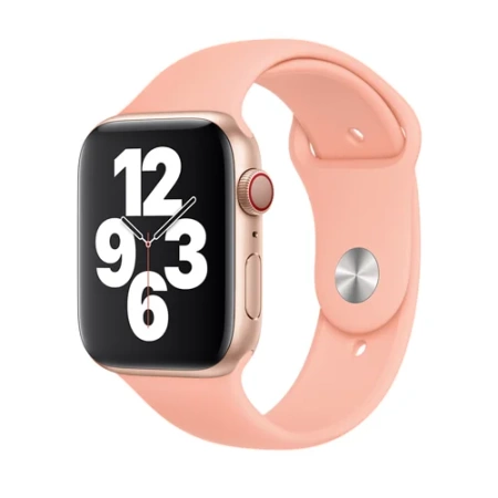 Silikonowy pasek Apple Watch 42/ 44/ 45/ 49 Ultra/ Ultra 2 Sport Band - grejpfrutowy (Grapefruit)