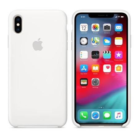 Apple iPhone XS Max silicone case MRWF2ZM/A - White (White)