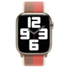 Pasek Apple Watch 1/ 2/ 3/ 4/ 5/ 6/ 7 Series 42/ 44/ 45mm Sport Loop - pomarańczowo-brązowy (Pink Pomelo/ Tan)